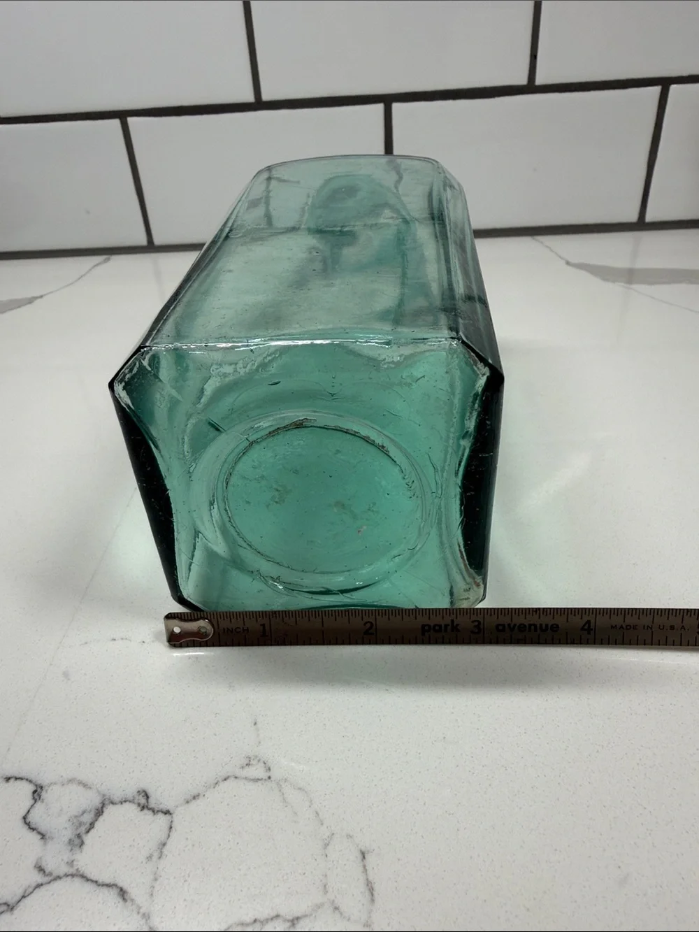 Vintage-Style Green Glass Bottle Decanter - Home Dining